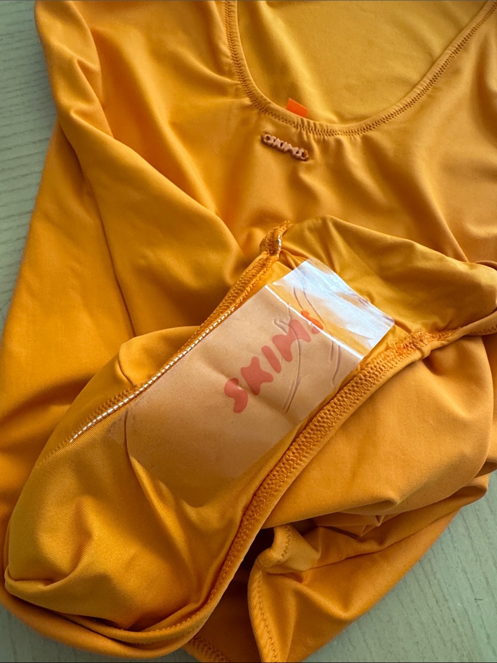 SKIMS Signature High Neck Swim One Piece – Tangerine (Size L) - NWT - Picture 8 of 8